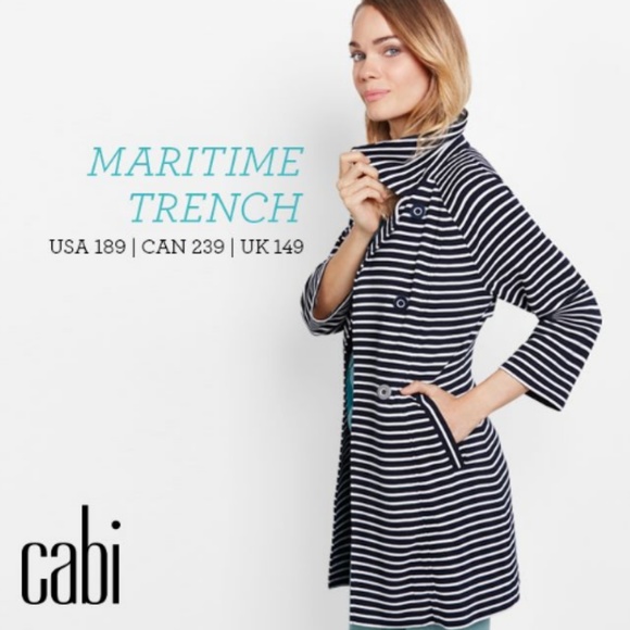 CAbi Jackets & Blazers - Cabi Maritime Trench